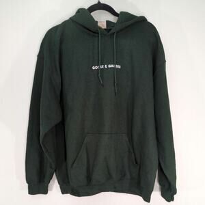 Goose & Gander Mens Green Pullover Hoodie Kangaroo Pocket Athleisure Size L